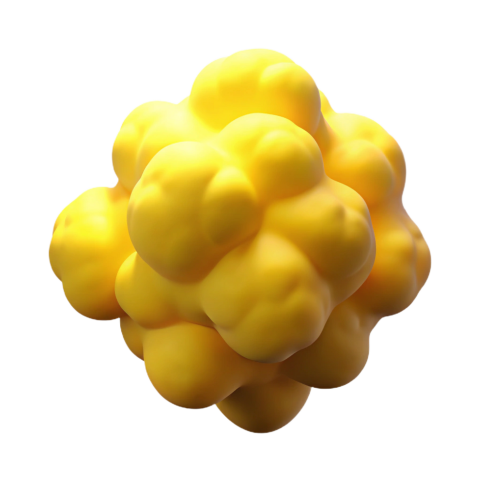 dramatic classic Yellow Smoke Cloud Isolated Element with Diffuse Edges high quality png