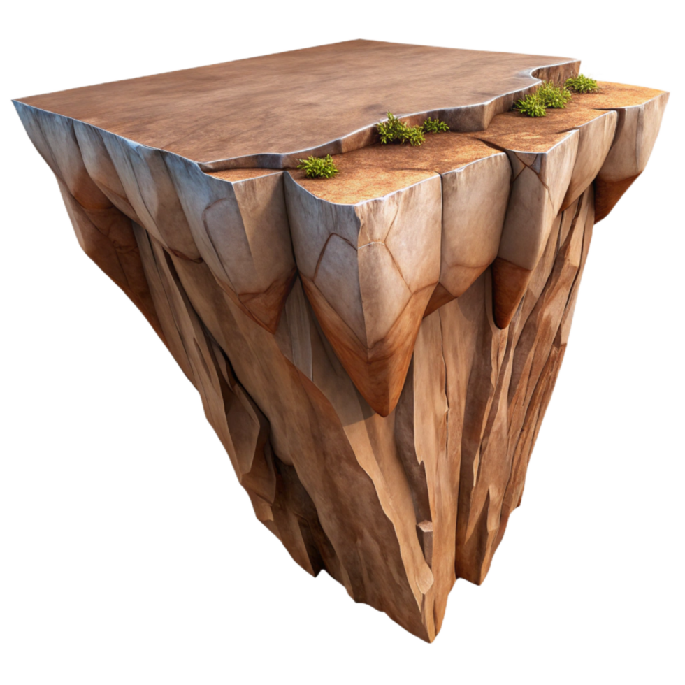 dramatic traditional Zephyr Zone Cliff Edge Cutout Isolated Element Dramatic Perspective authentic png