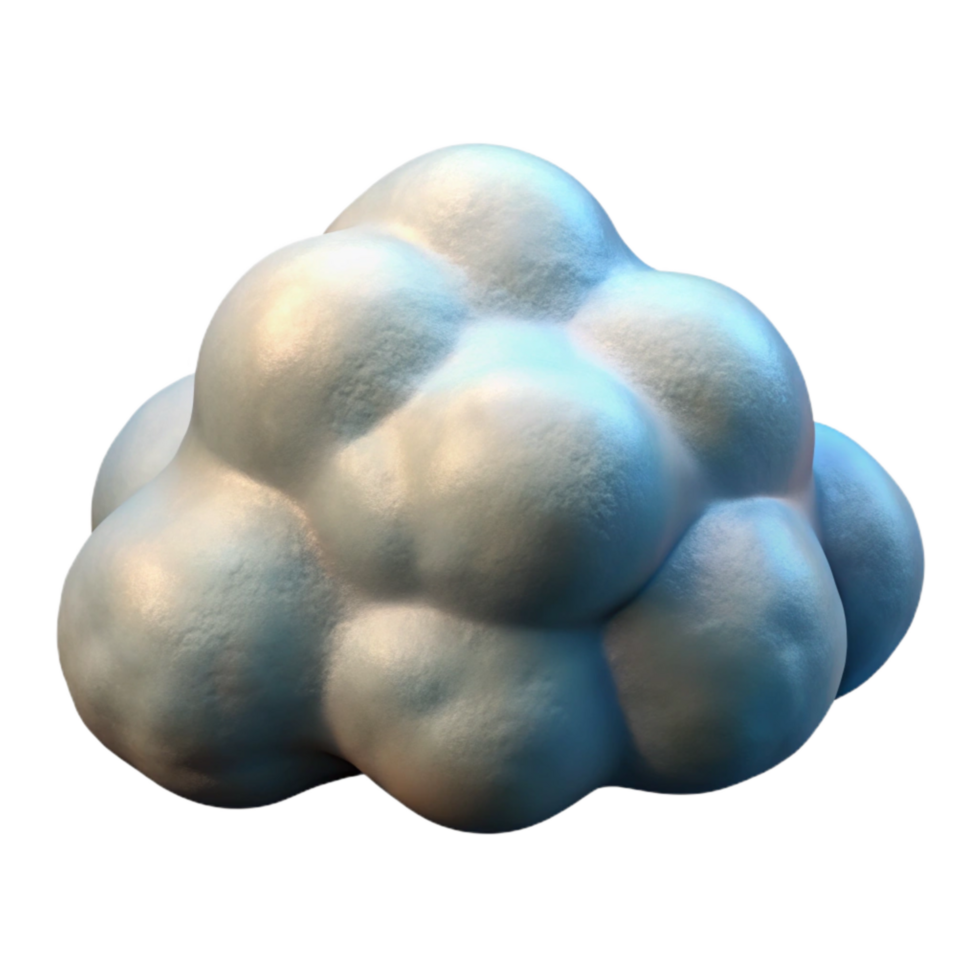 magnificent modern Zephyr Zone Cloud Formation Isolated Element White Puffy Clouds detailed png