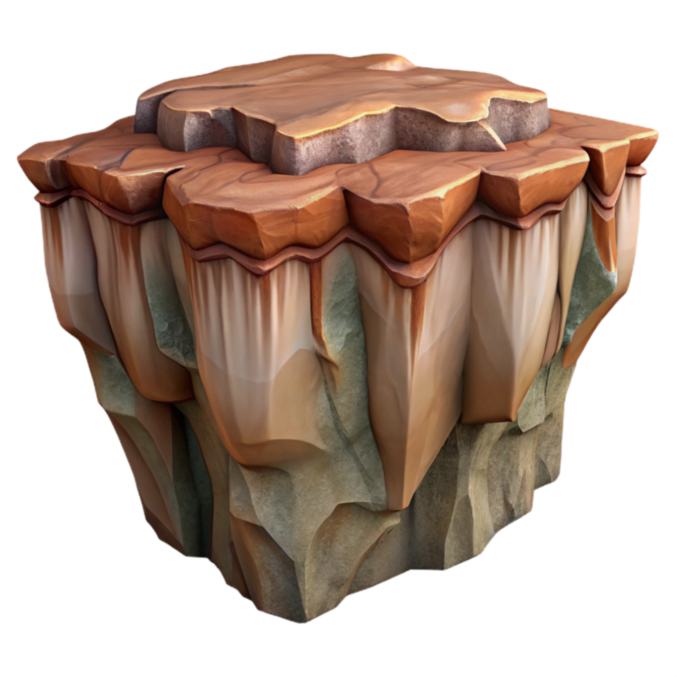 serene traditional Zephyr Zone Cliff Face with Detailed Textures Isolated high resolution png