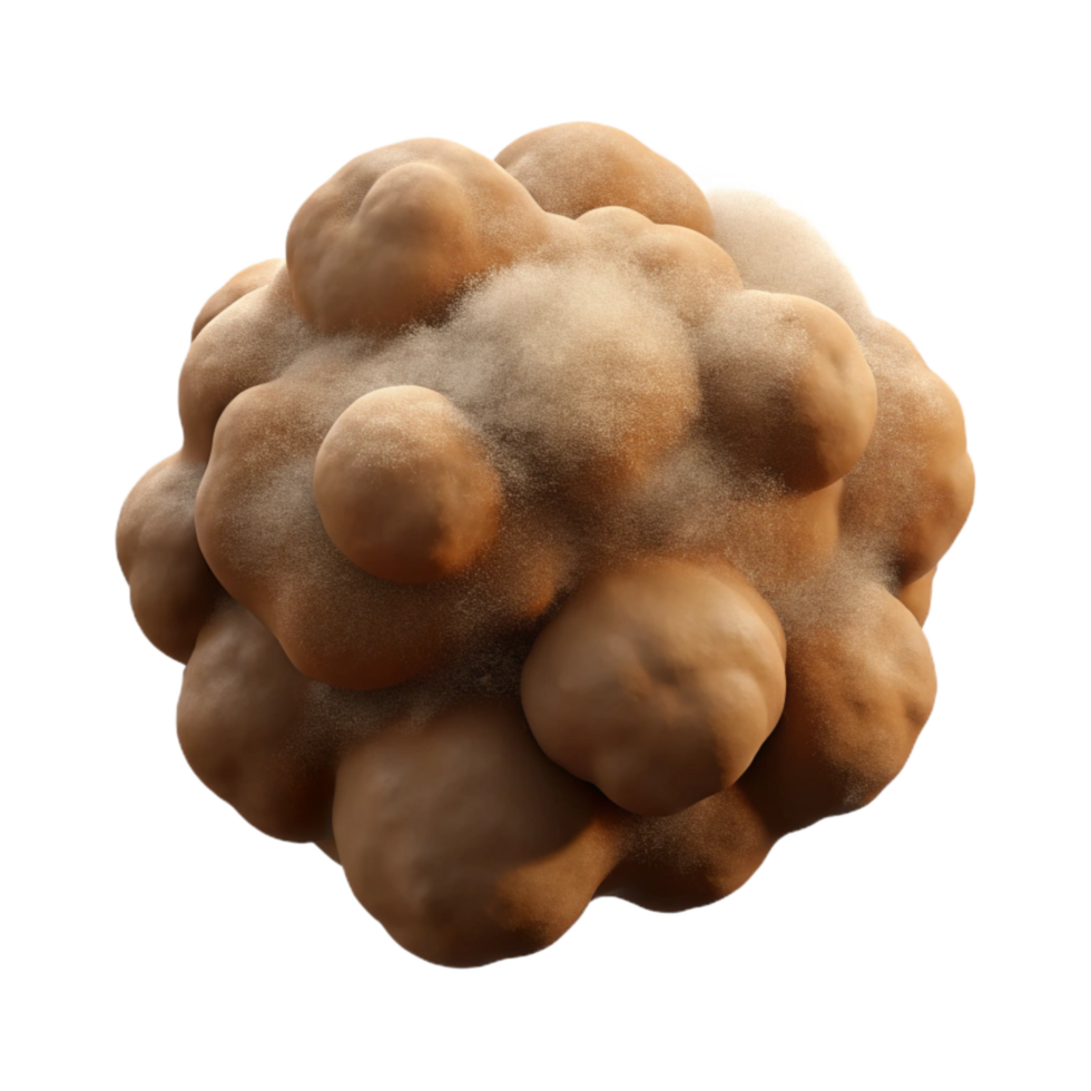 serene abstract Zephyr Zone Dust Cloud Cutout Brown Color Transparent Background exclusive png