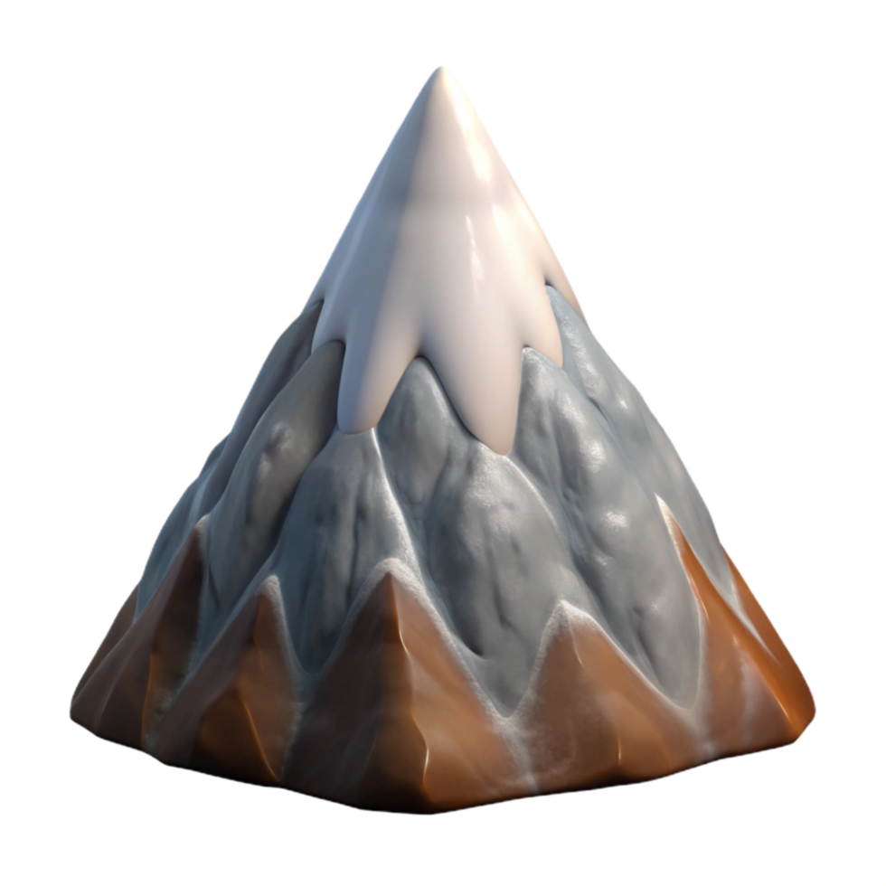 wonderful modern Zephyr Zone Mountain Peak Cutout Isolated on Transparent Background png