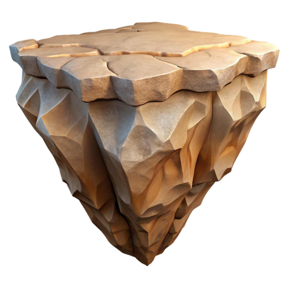 vibrant classic Zephyr Zone Mountain Peak Cutout Isolated on Transparent Background high resolution png