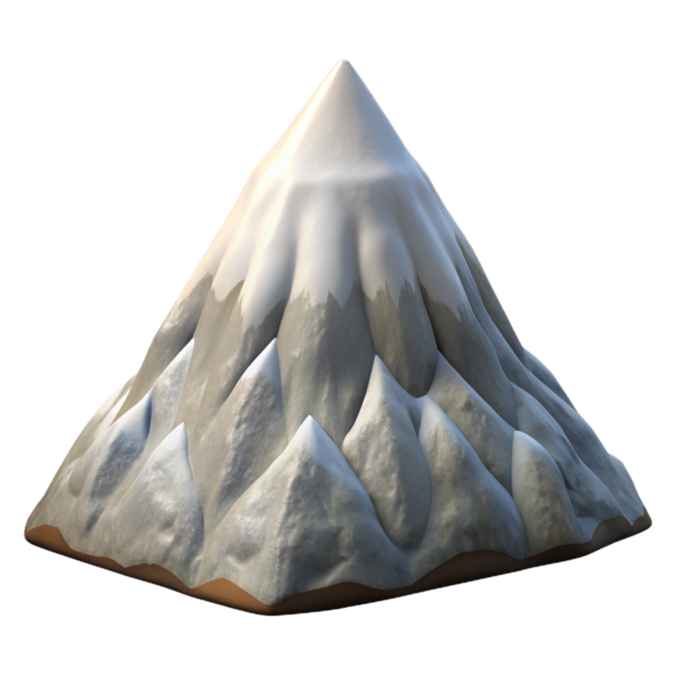 impressive rustic Zephyr Zone Summit Cutout Isolated Element Snowy Peak original png