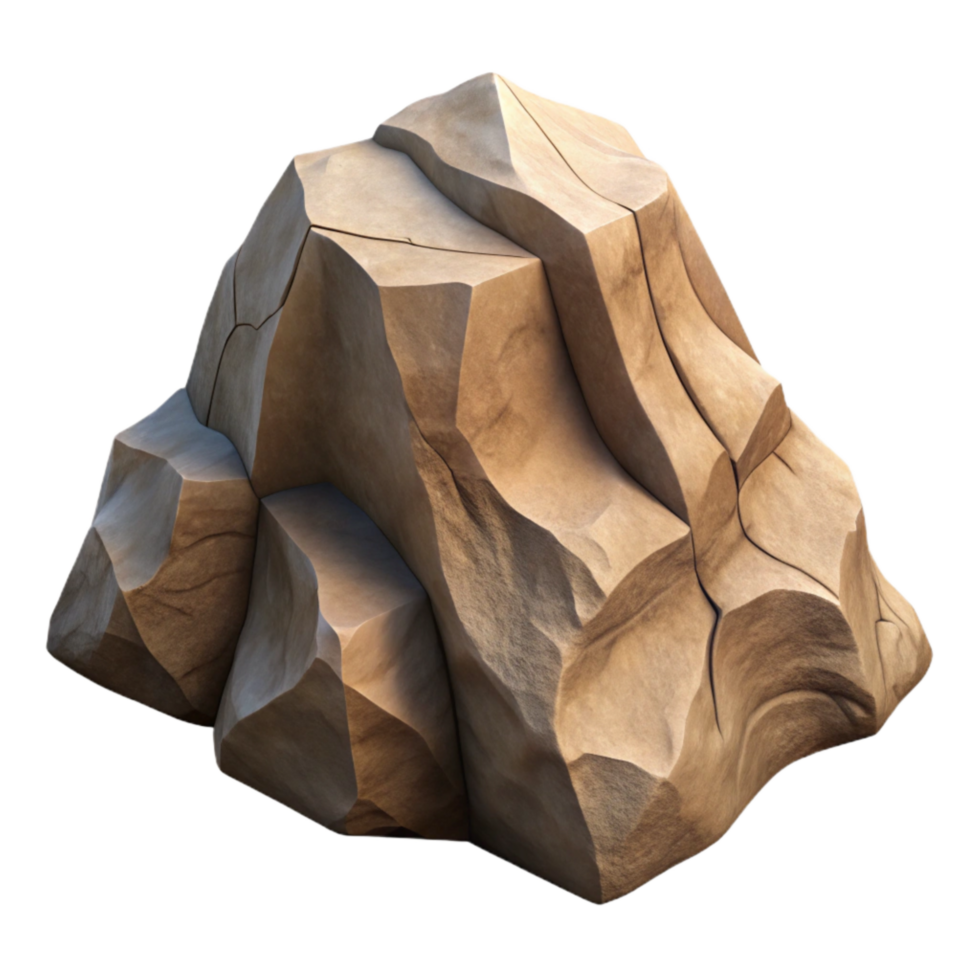 wonderful minimalist Zephyr Zone Rock Formation Cutout with Realistic Shadows detailed png