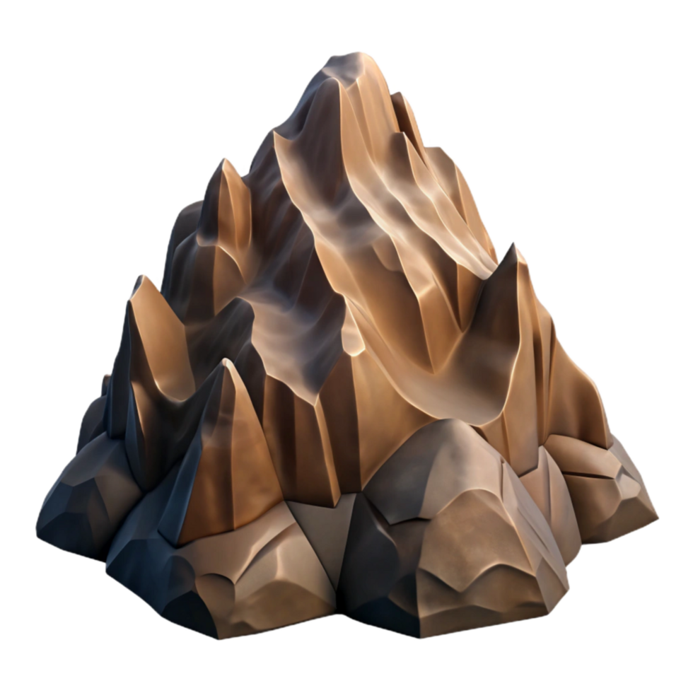 elegant contemporary Zephyr Zone Rocky Mountain Face Cutout with Dramatic Shadows genuine png