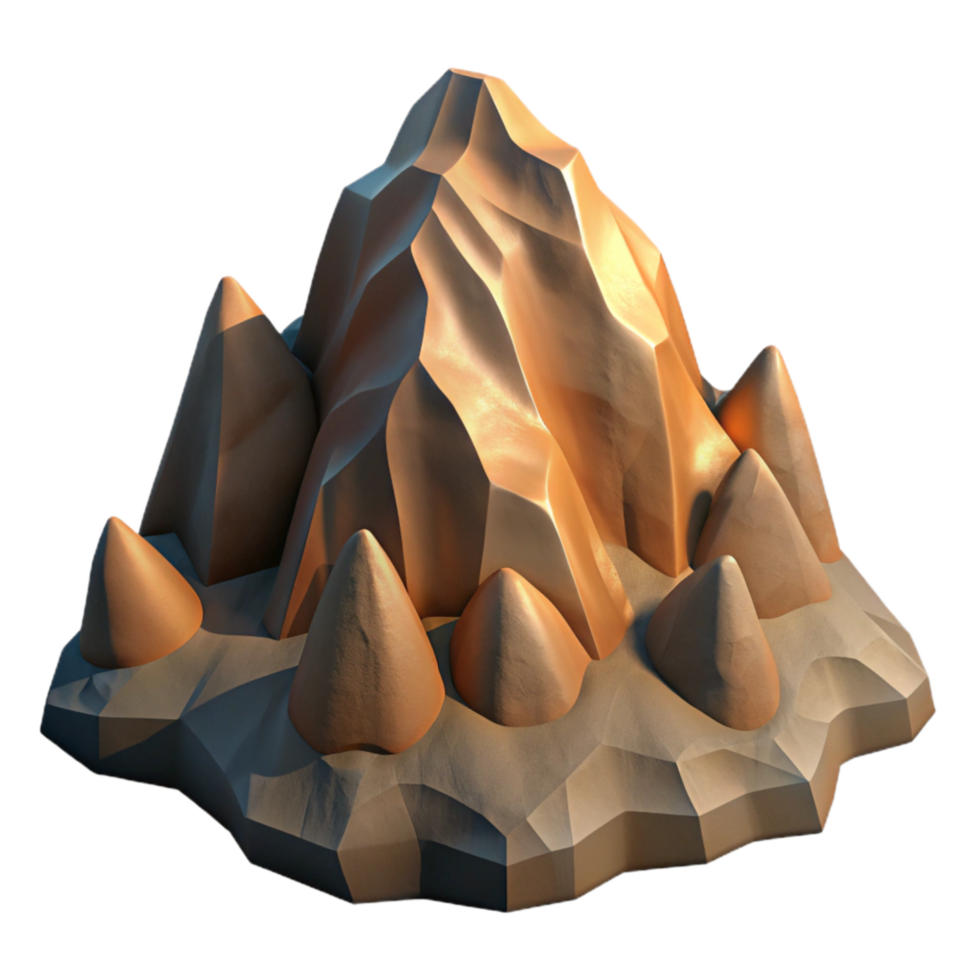 impressive rustic Zephyr Zone Rocky Mountain Face Cutout with Dramatic Shadows genuine png