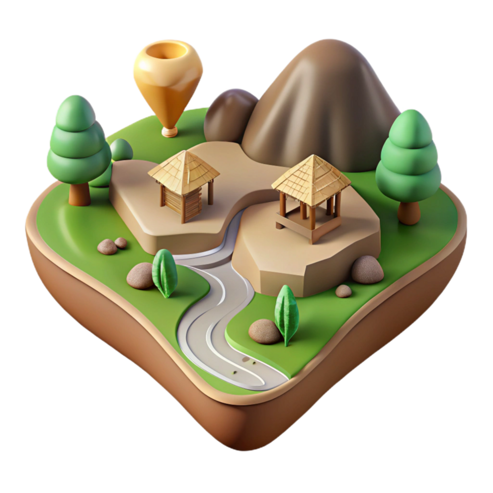 wonderful creative Zephyr Zone Valley View Cutout with Warm Sunlight high resolution png