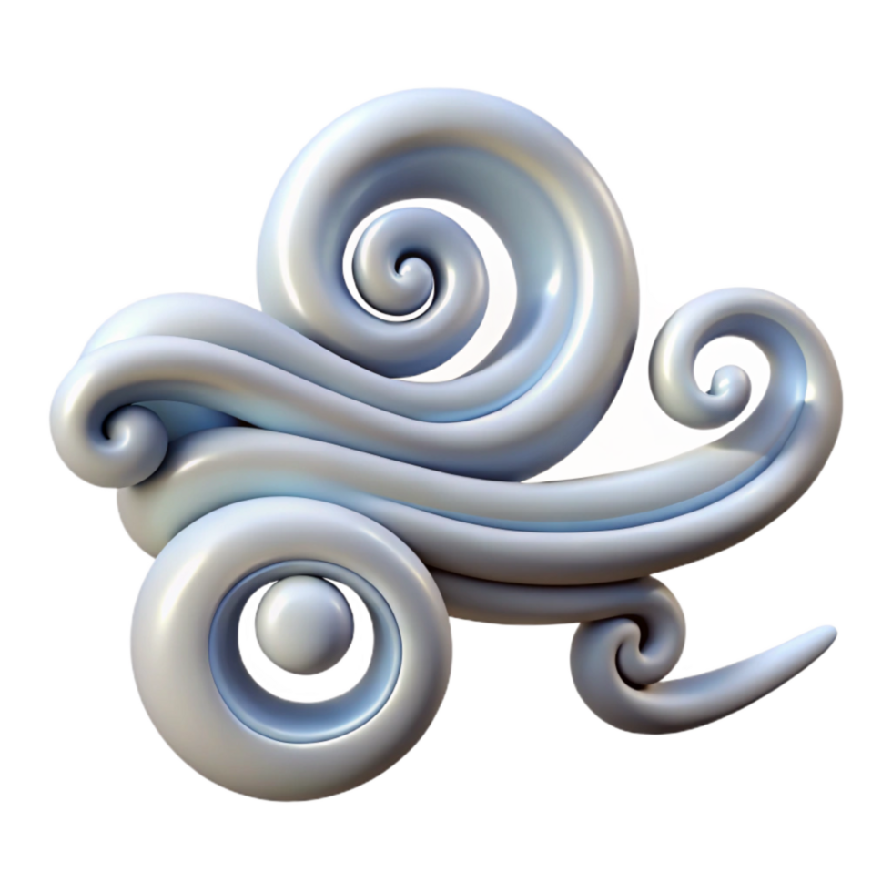 wonderful artistic Zephyr Zone Wind Patterns Isolated Illustration exclusive png