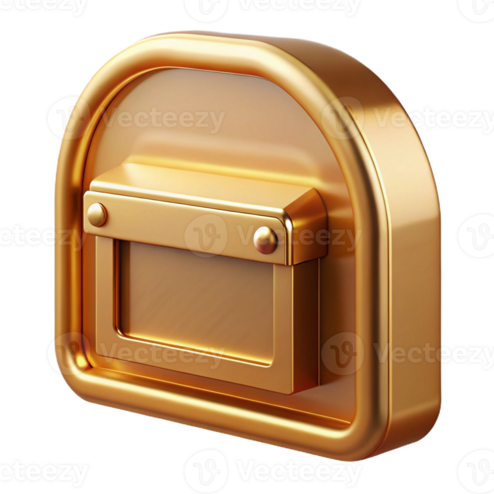 fascinating industrial Mail slot, brass, residential architecture with Transparent Background museum quality png