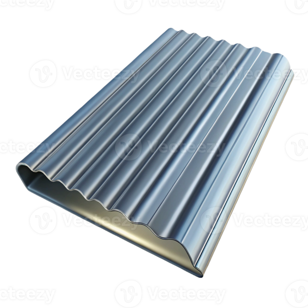 magnificent memorable Metal roofing panel, corrugated galvanized with Transparent Background png