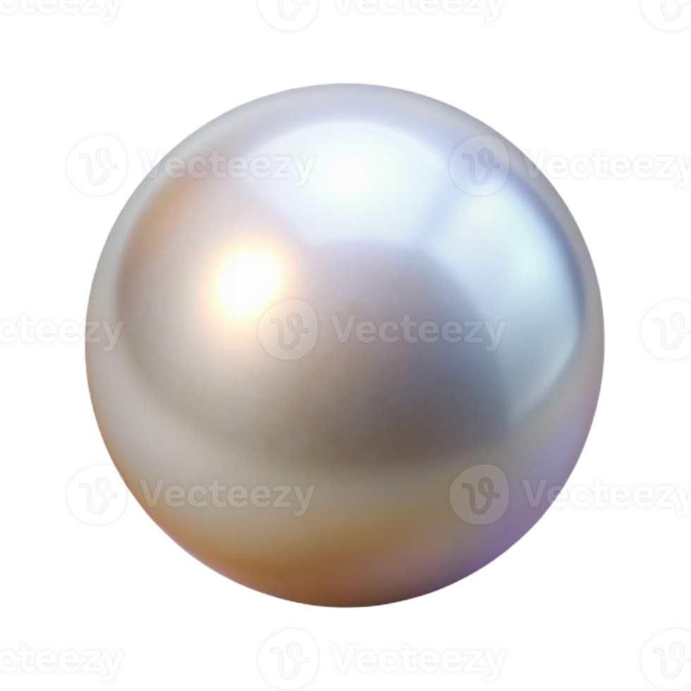 harmonious extraordinary A single, perfect pearl with Transparent Background 4K png