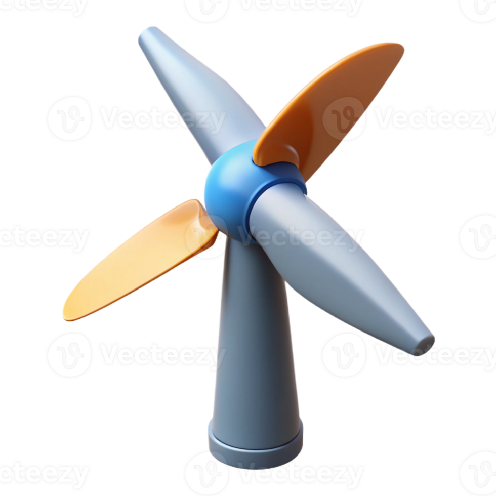 immaculate art deco Wind turbine blade, fiberglass composite with Transparent Background detailed png