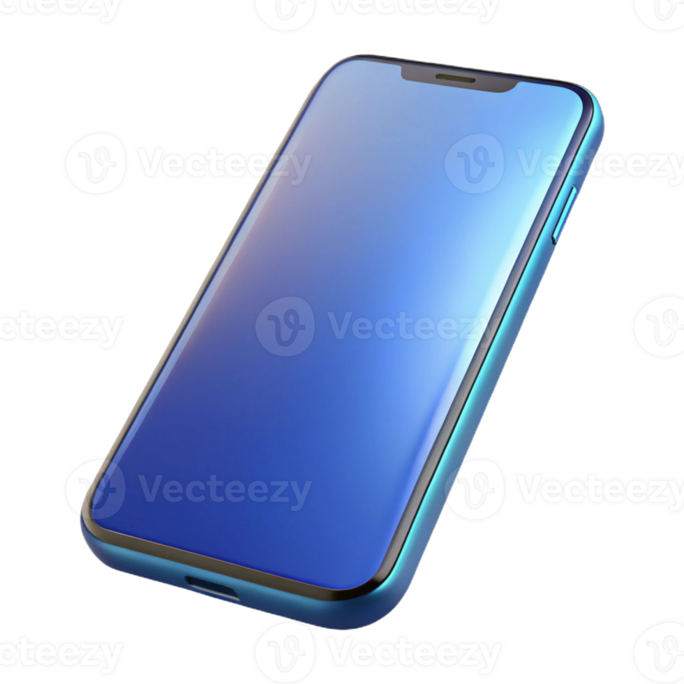 glorious celebrated Modern smartphone, sleek design, with Transparent Background png