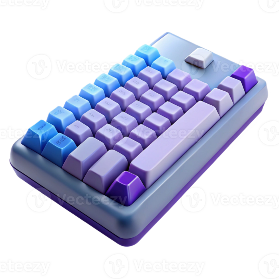dazzling coveted Gaming keyboard with mechanical keys with Transparent Background png