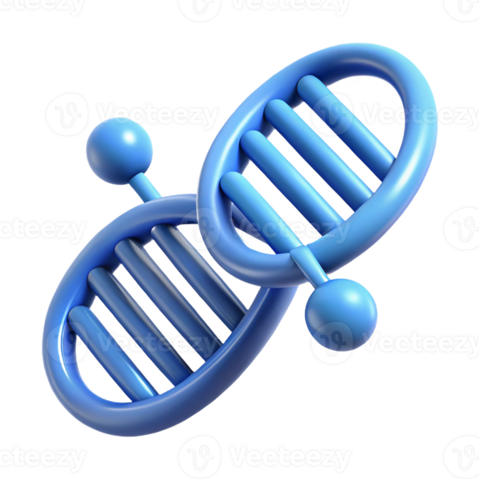 hypnotic mid-century DNA molecule, scientific representation, with Transparent Background artisan png