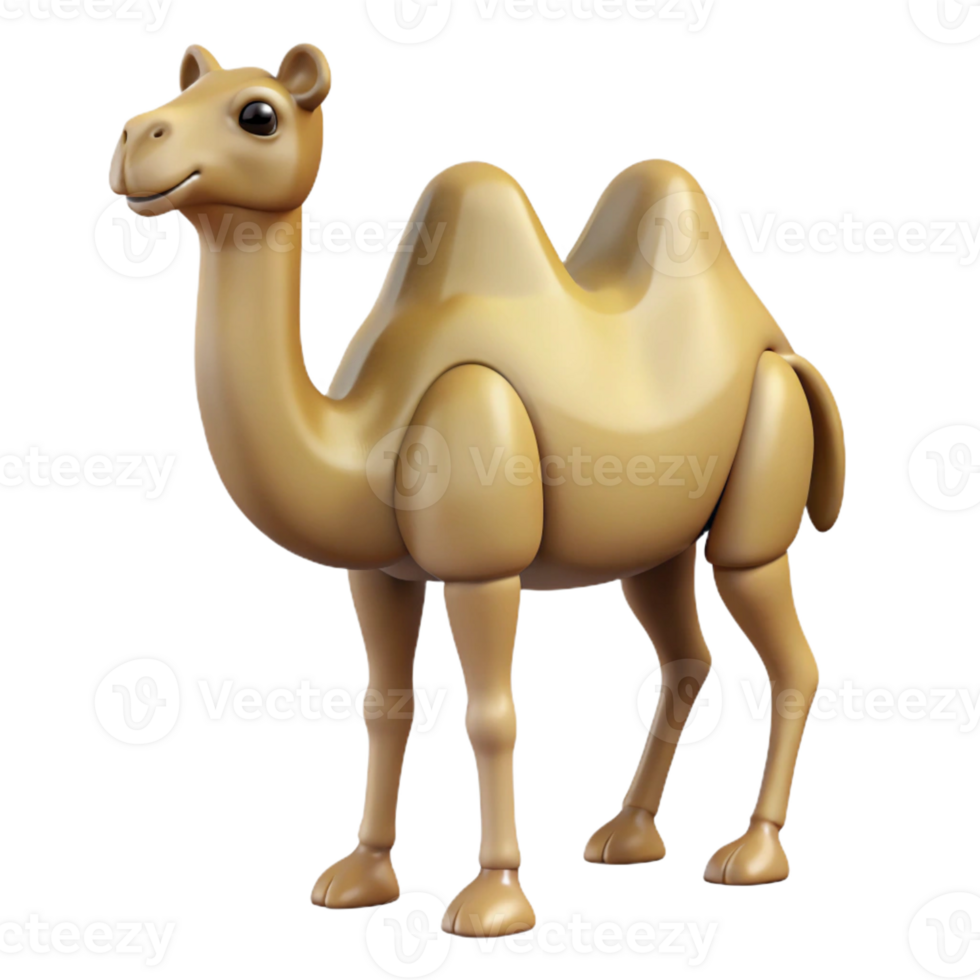 magnificent victorian Camel, Bactrian camel, two humps with Transparent Background genuine png