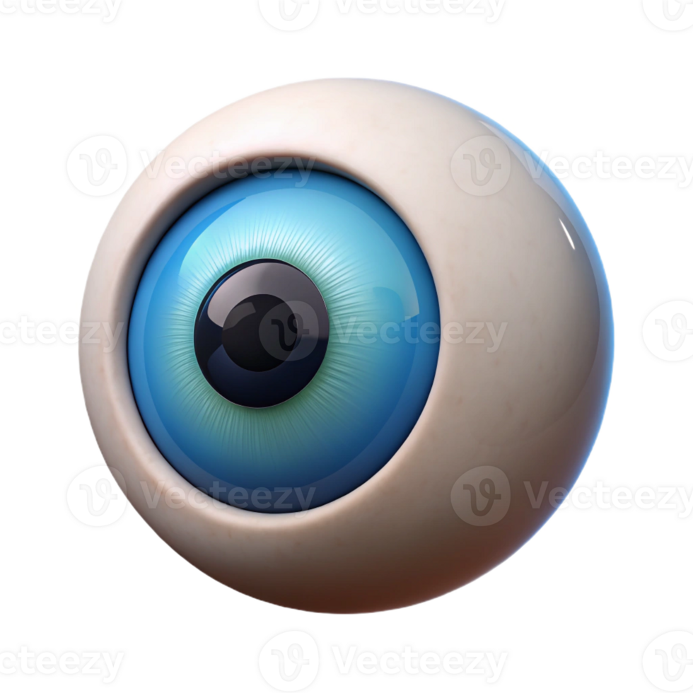 memorable baroque Photorealistic, isolated cutout of a single Cyclops eye, ultra-detailed, hyper-specific, professional render with Transparent Background detailed png