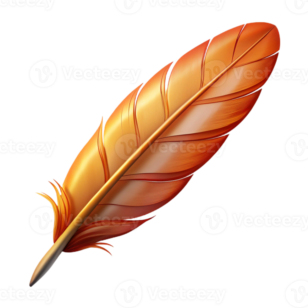 impressive geometric Hyper-specific, isolated cutout of a single Phoenix feather, ultra-detailed, professional render, concept art style with Transparent Background perfect clarity png