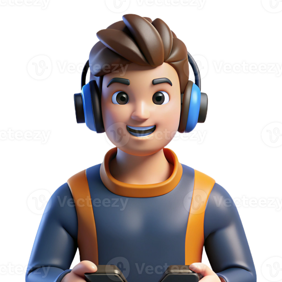 ethereal mesmerizing Gamer competing in an esports tournament with Transparent Background 4K png