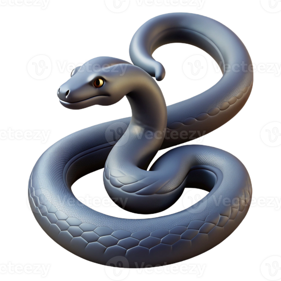 memorable gothic Hyper-specific, isolated cutout of a single Medusa snake, professional render, ultra-detailed, concept art style with Transparent Background exclusive png