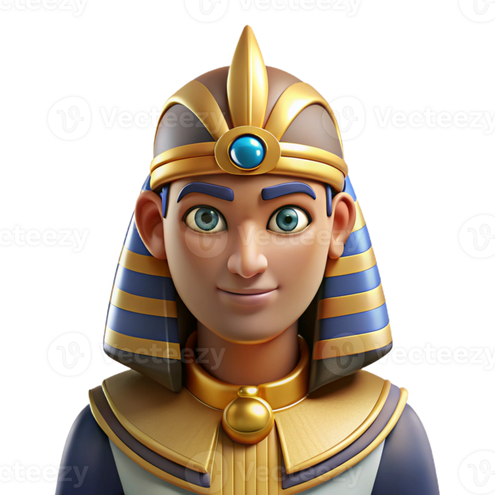 intense sumptuous Egyptian Gods, group portrait individual portraits, each god separate with Transparent Background gallery standard png