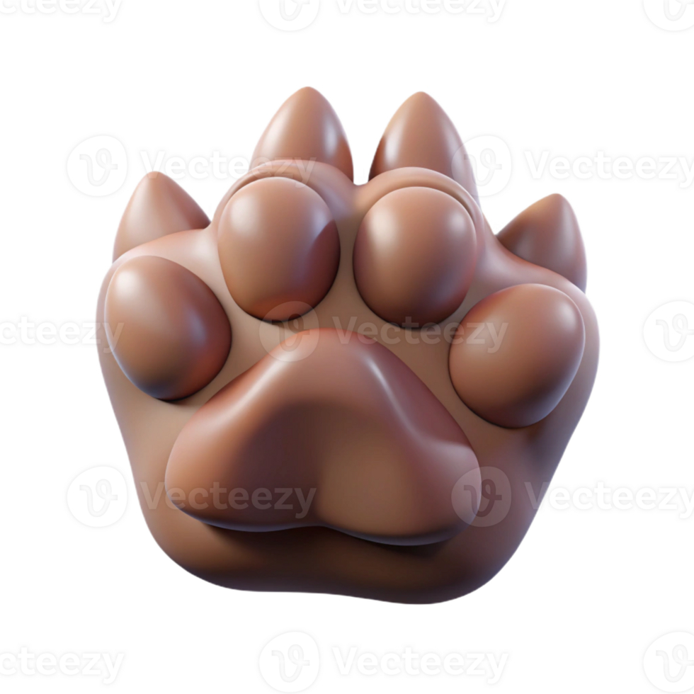 majestic dramatic baroque Ultra-detailed, isolated cutout of a single Sphinx paw, hyper-specific, professional render, concept art style with Transparent Background genuine png