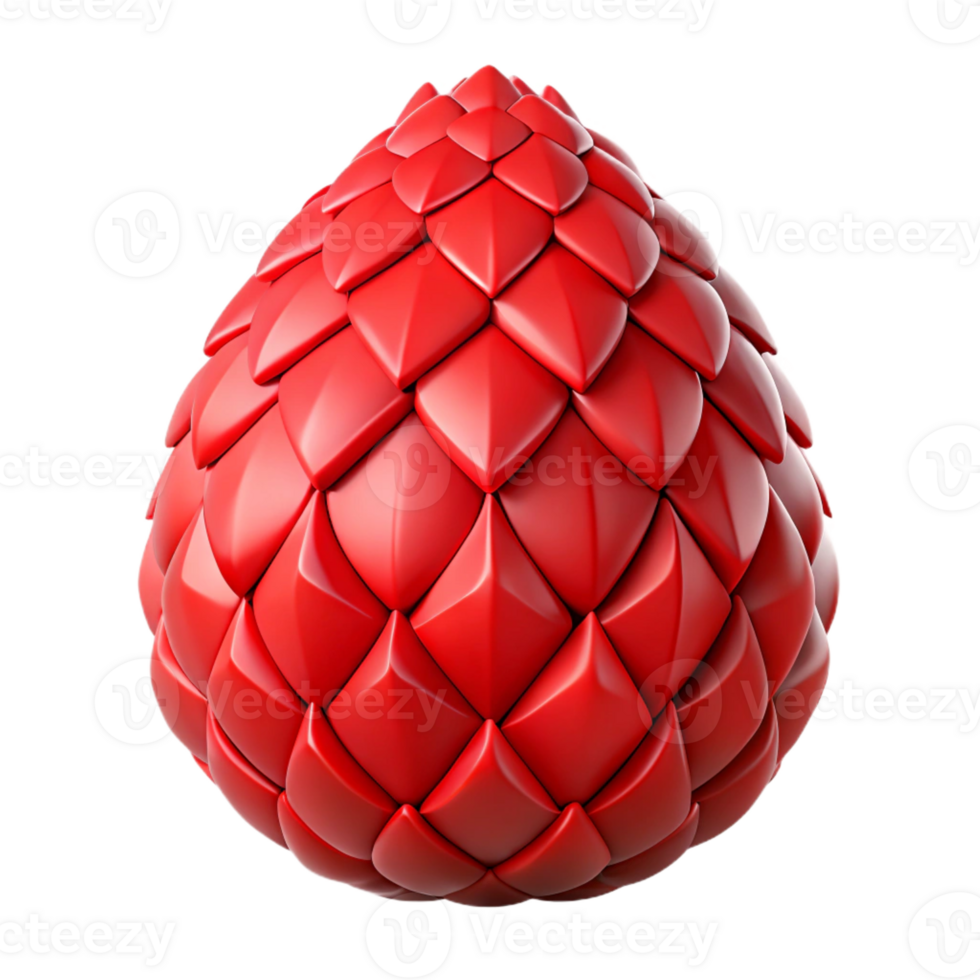 gorgeous victorian Isolated cutout of a single Dragon scale red, hyper-specific, ultra-detailed, professional render, concept art style with Transparent Background professional png