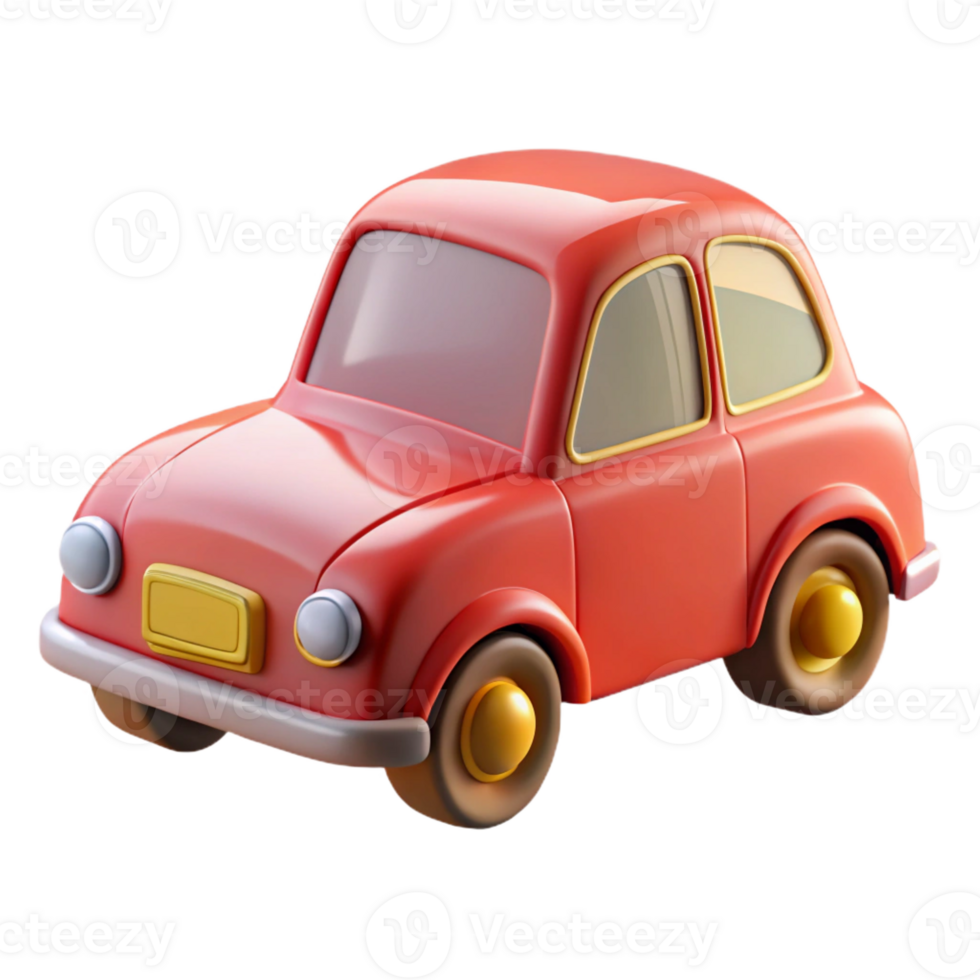 glorious rare Concept art style, hyper-specific, isolated cutout of a vintage toy car with Transparent Background png