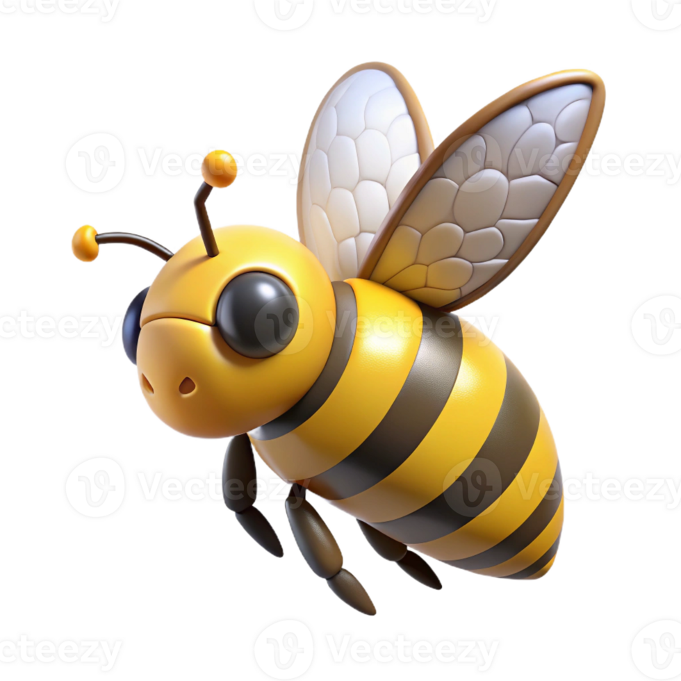 extraordinary distinguished A bumblebee in flight with Transparent Background png
