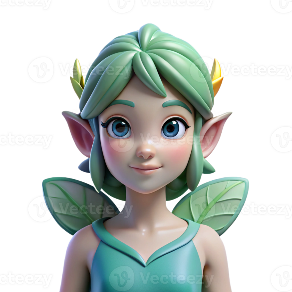 melancholic breathtaking Nymph, female nature spirit, youthful appearance, delicate features, with Transparent Background sharp png