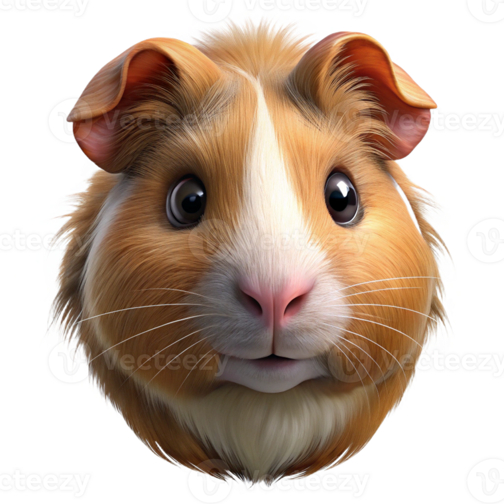 gorgeous coastal A portrait of a guinea pig with Transparent Background gallery standard png
