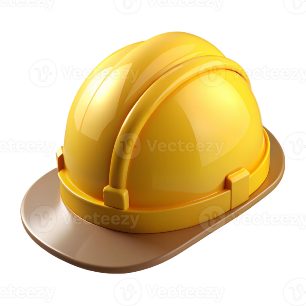 gorgeous signature Construction helmet, yellow, with Transparent Background png