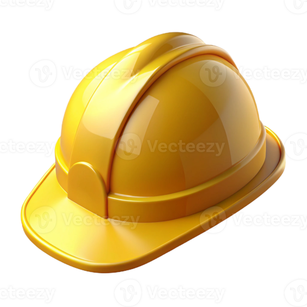 extraordinary whimsical victorian Construction helmet, yellow, with Transparent Background fine detail png