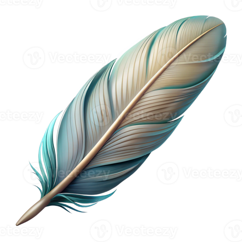 magnificent harmonious industrial A floating feather, light and airy, with intricate details with Transparent Background 4K png