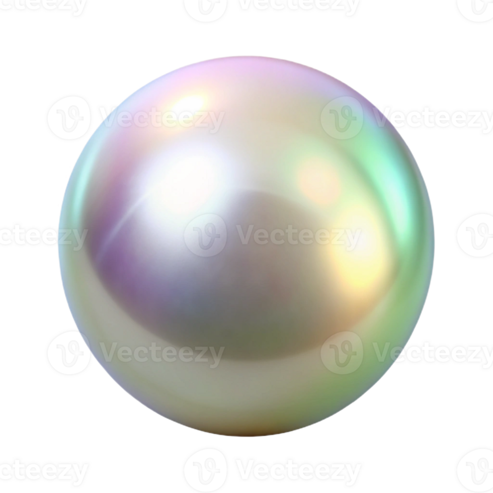 passionate striking A single, perfect pearl, lustrous and iridescent with Transparent Background luxury png
