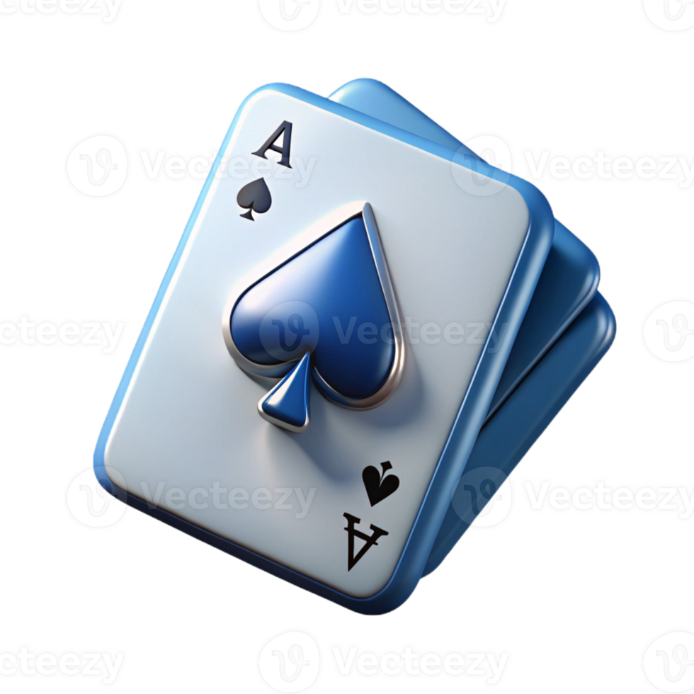 serene romantic futuristic A single, realistic playing card, the Ace of Spades with Transparent Background high resolution png