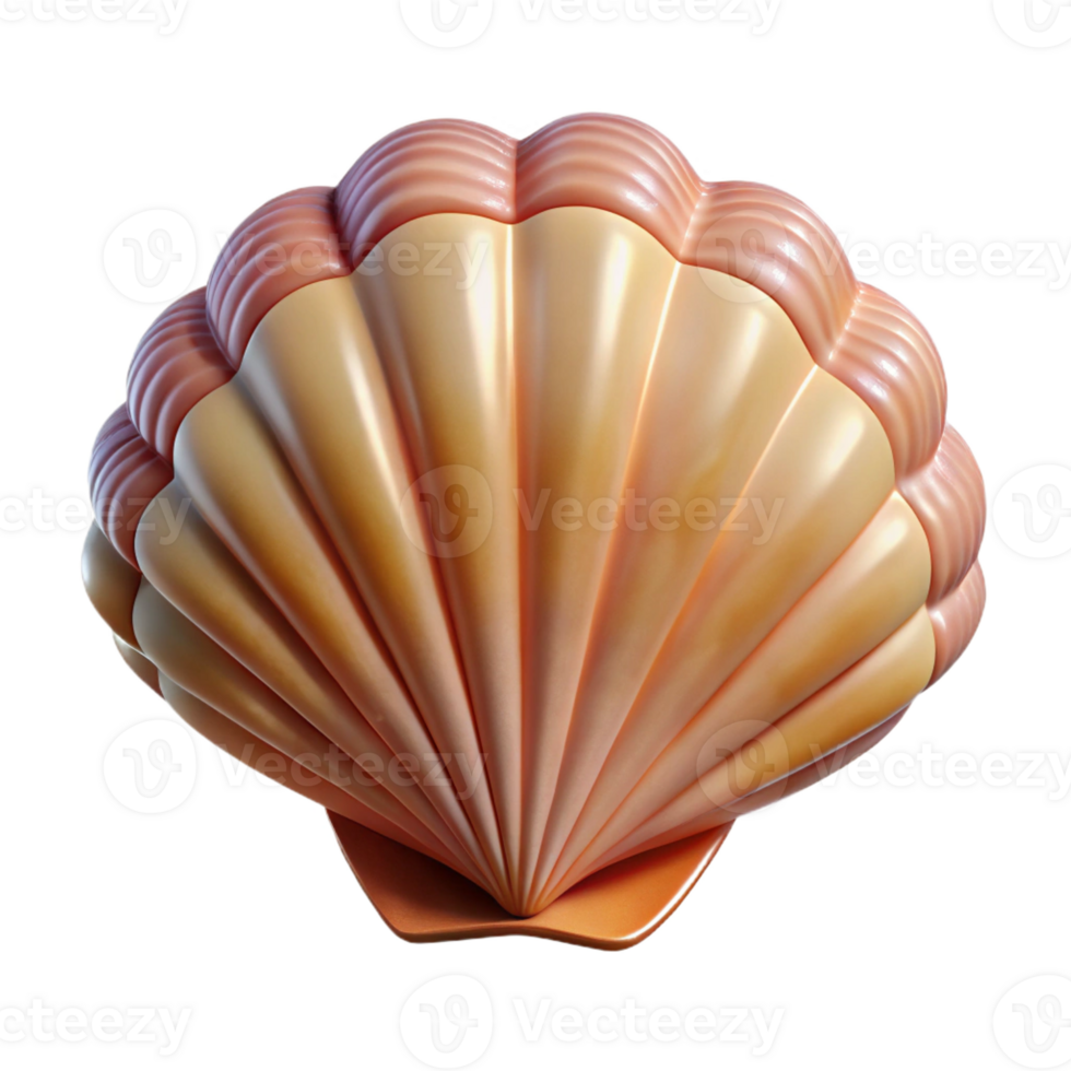 immaculate vintage Photorealistic, ultra-detailed isolated cutout of a single seashell Isolated cutout with Transparent Background precision png