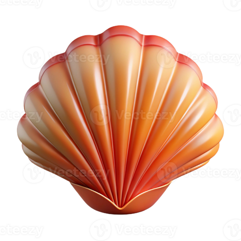 peaceful glorious Photorealistic, ultra-detailed isolated cutout of a single seashell Isolated cutout with Transparent Background 4K png