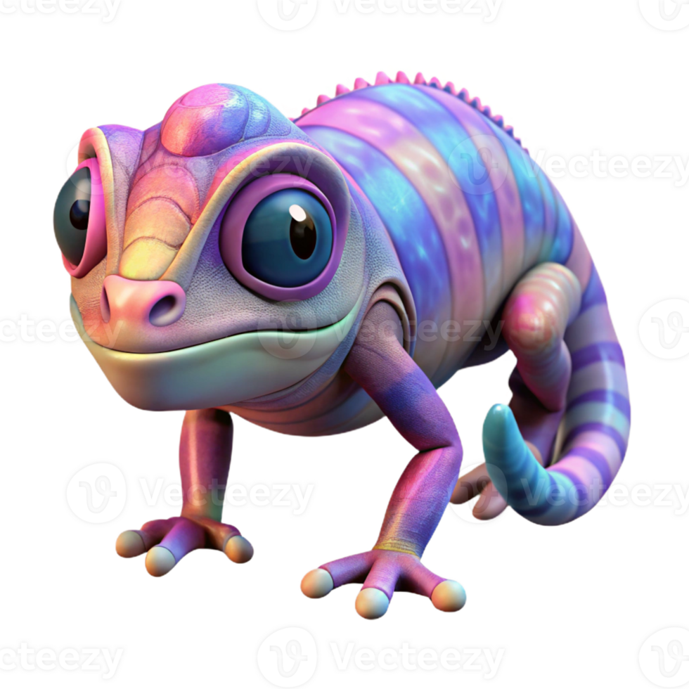 immaculate memorable Ultra-detailed, photorealistic isolated cutout of a biomechanical chameleon skin with color-changing pixels with Transparent Background png