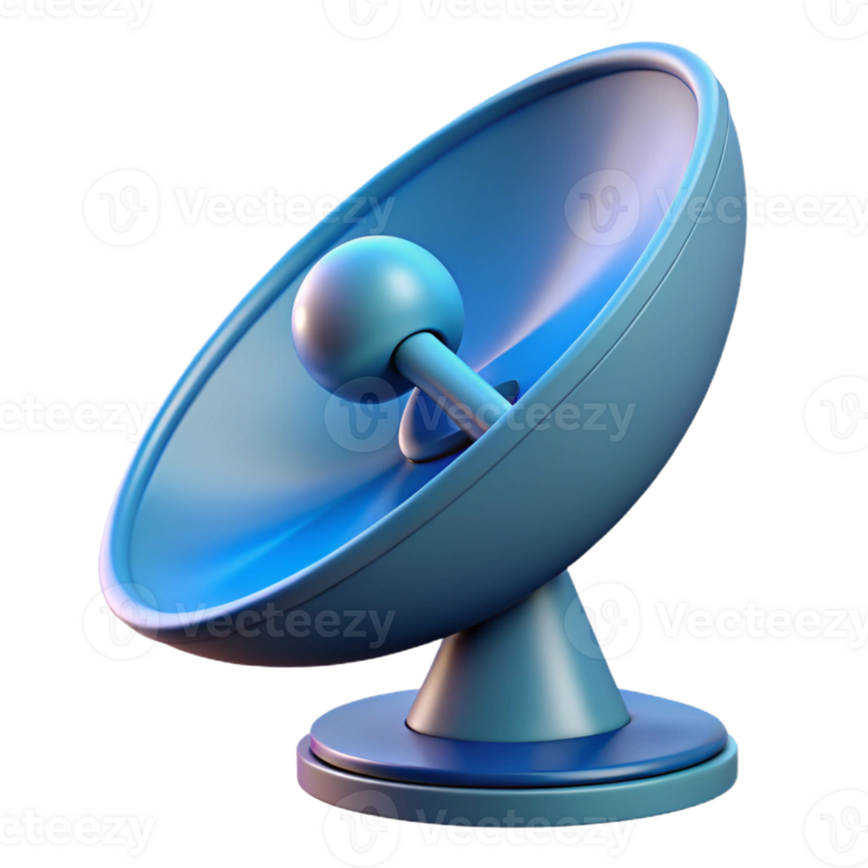 impressive inspired Satellite dish, communication technology, with Transparent Background png