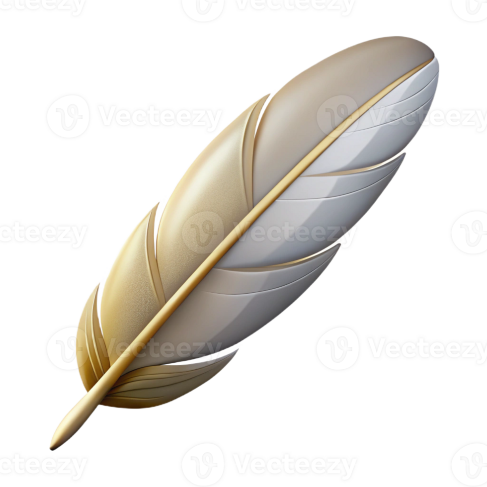 mesmerizing ethereal avant-garde Concept art style, isolated cutout of a single feather with Transparent Background high resolution png