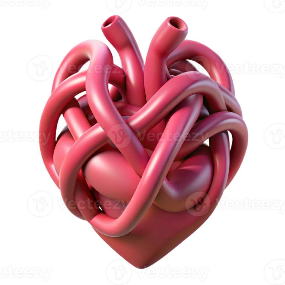 timeless gothic A stylized human heart made of intertwined vines with Transparent Background top-tier png
