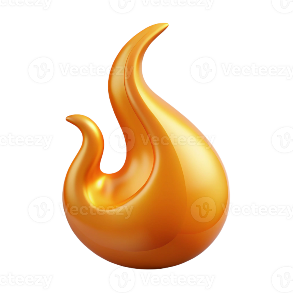 romantic breathtaking A single, burning flame with dynamic, swirling shapes with Transparent Background premium png