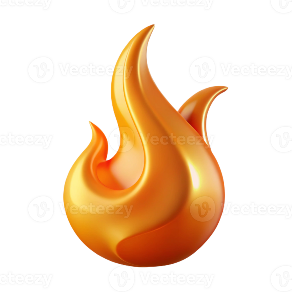 sumptuous reflective abstract A single, burning flame with dynamic, swirling shapes with Transparent Background flawless png