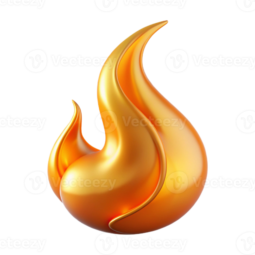 quintessential industrial A single, burning flame with dynamic, swirling shapes with Transparent Background ultra HD png