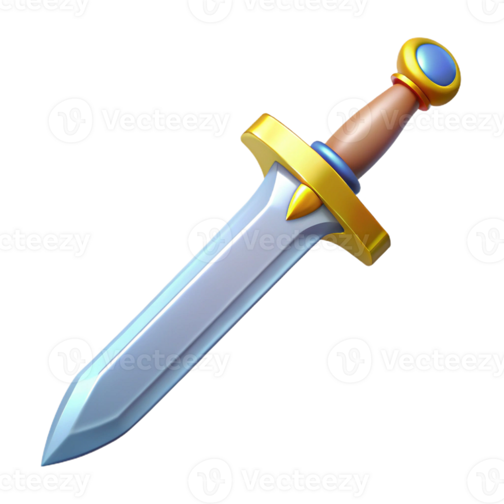 captivating intense nordic Excalibur, King Arthur's legendary sword with Transparent Background precision png