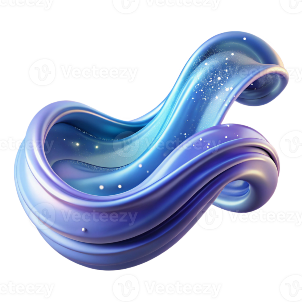 serene passionate nordic A flowing, abstract wave of light particles with Transparent Background original png