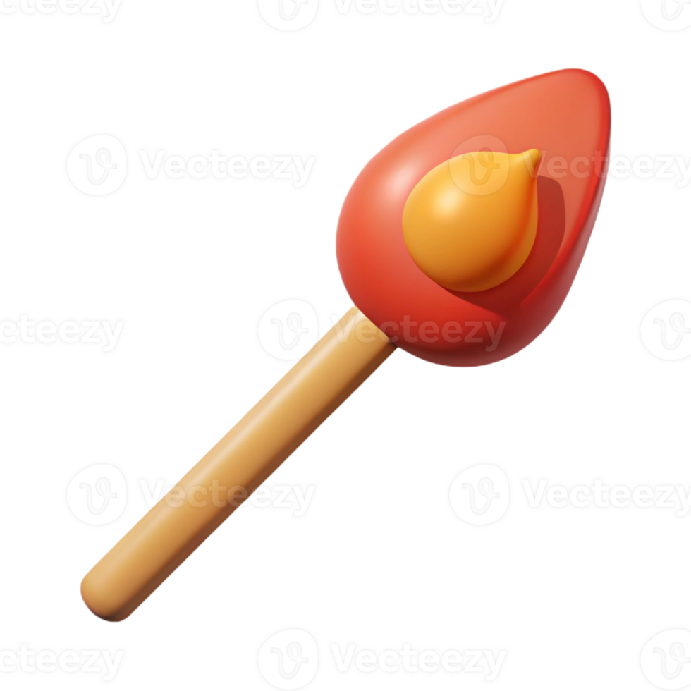 picturesque artistic Concept art style, isolated cutout of a single matchstick with Transparent Background original png