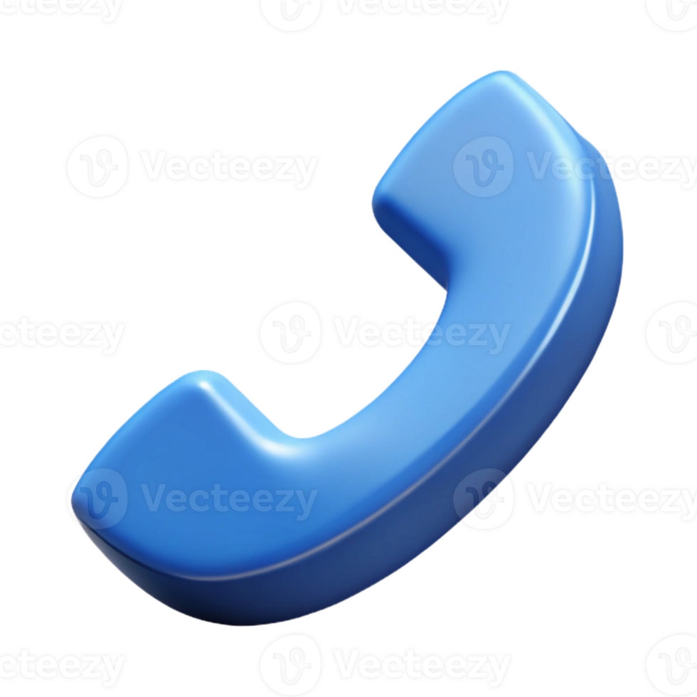 notable modern A single, stylized phone icon with Transparent Background handcrafted png